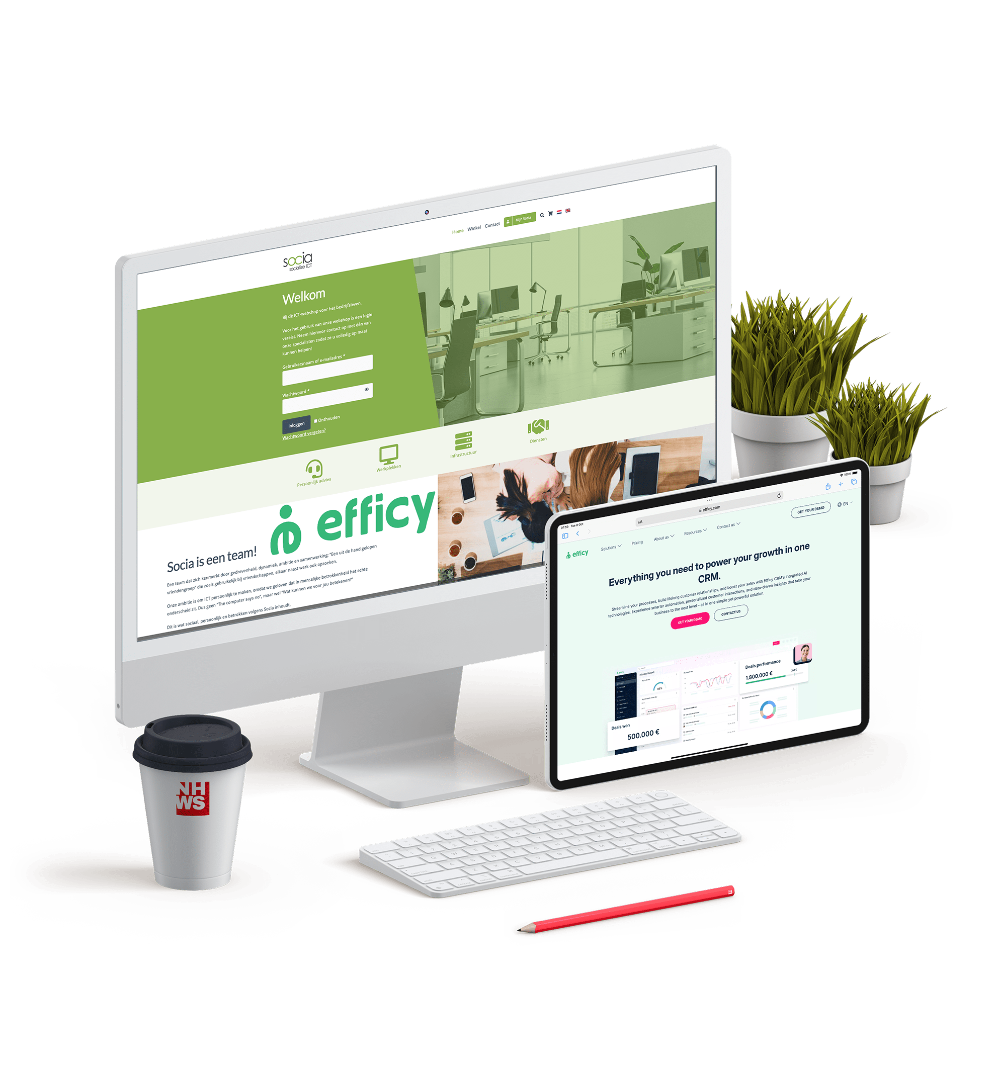 NHWS werkt o.a. voor Plugin WooCommerce / Efficy