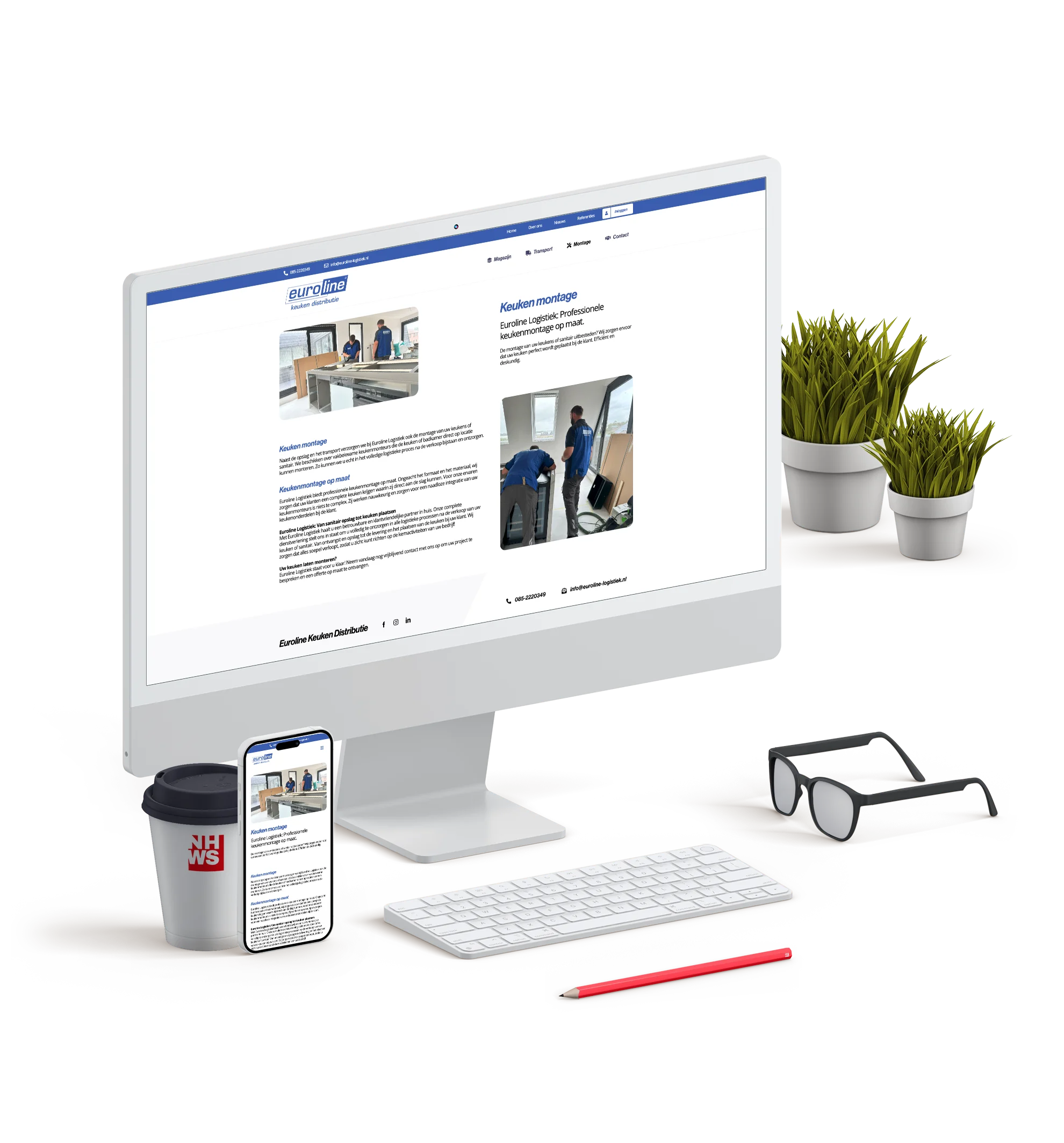 Lees verder over Euroline Logistiek. Natuurlijk door NHWS, WordPress websites en webshops uit Alkmaar 