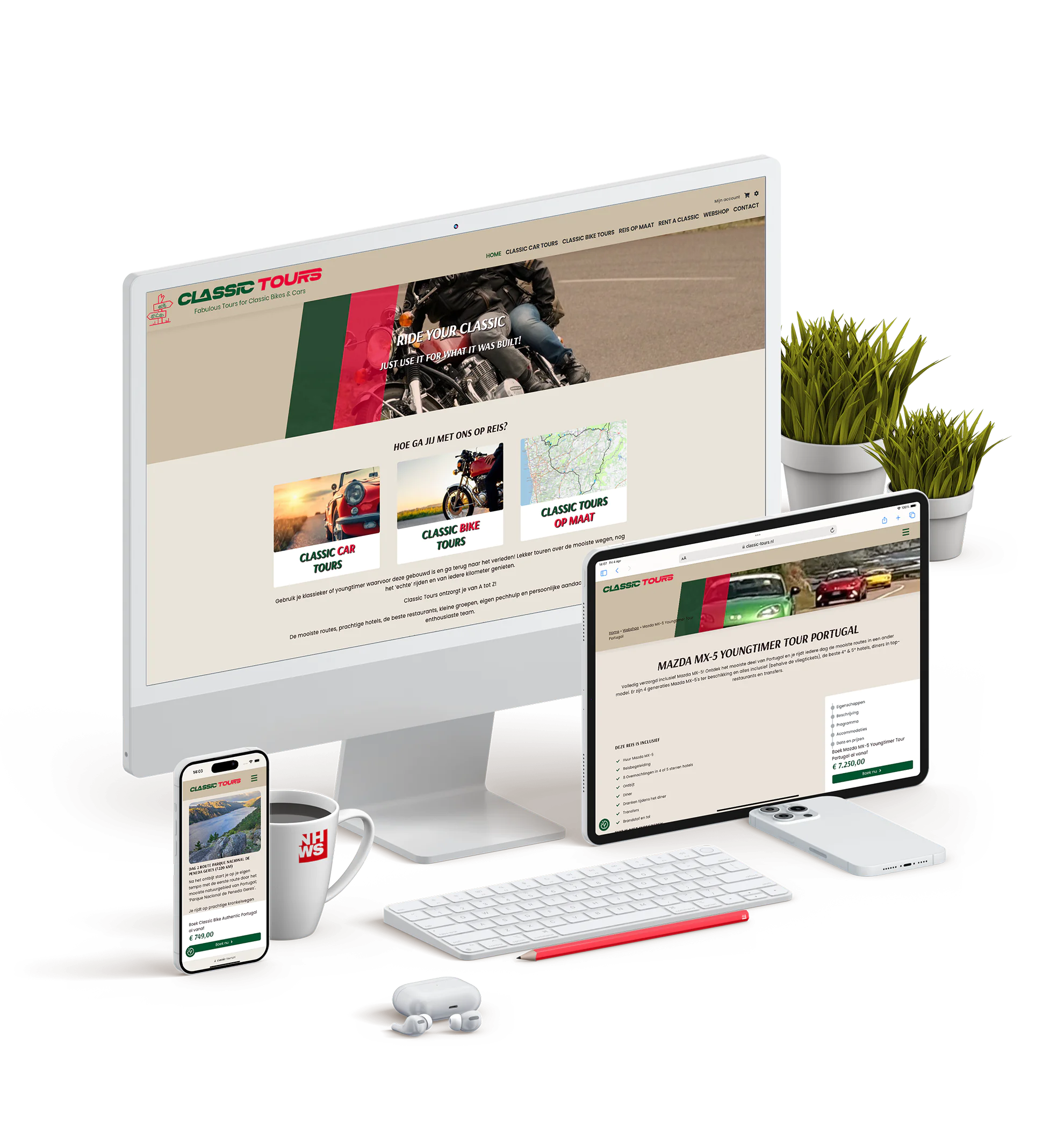 Lees verder over Classic Tours. Natuurlijk door NHWS, WordPress websites en webshops uit Alkmaar 