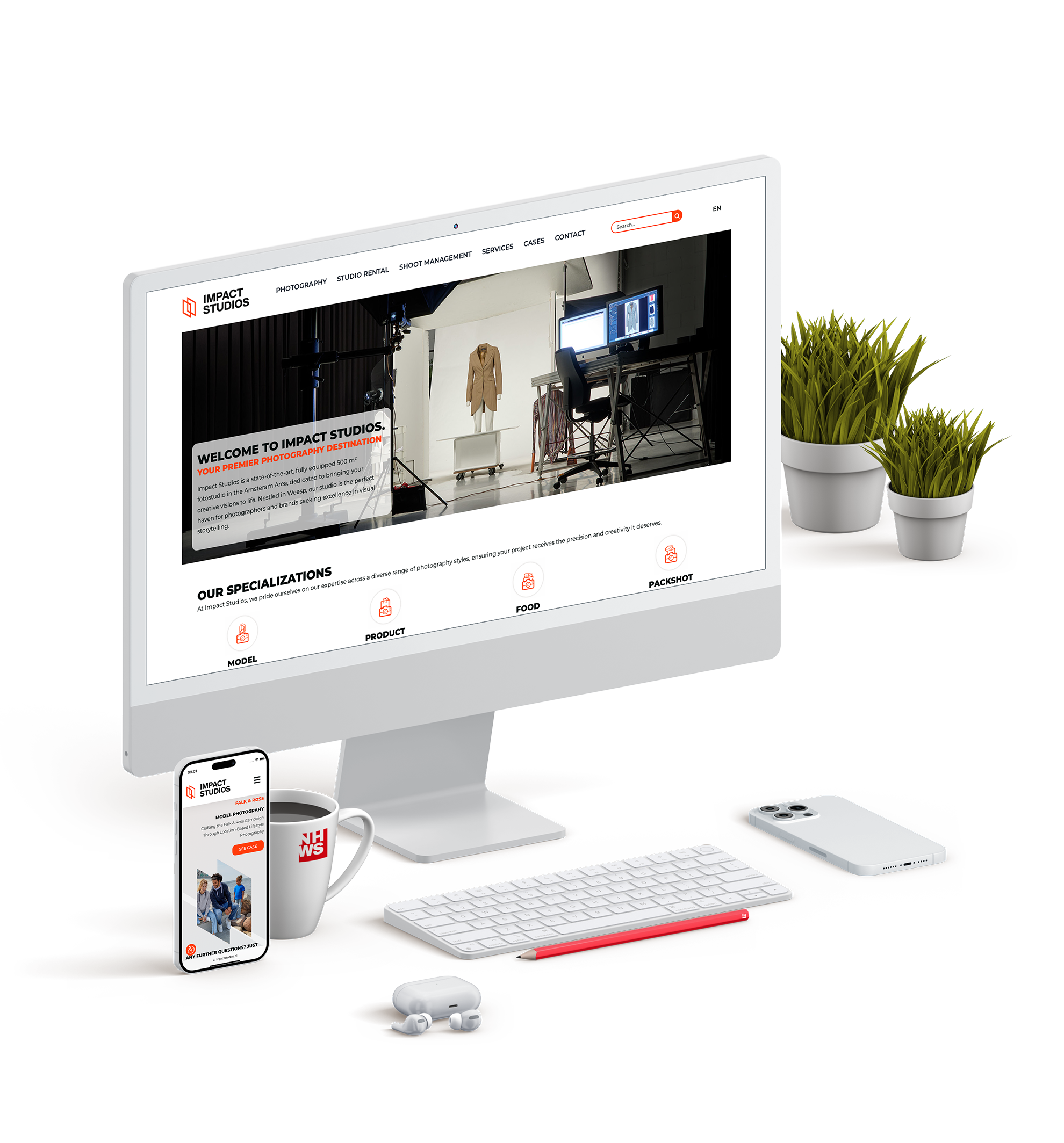 Lees verder over Impact Studios. Natuurlijk door NHWS, WordPress websites en webshops uit Alkmaar 